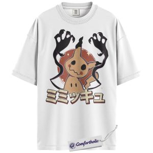 Alternative view of Mimikyu Shirt, Pokemon Shirt, Anime Graphic Tee, Comfort Colors Shirt
