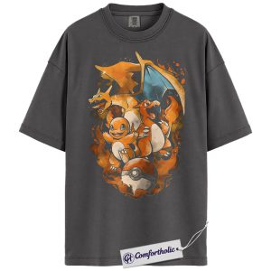 Alternative view of Power Shirt, Chainsaw Man Shirt, Anime Graphic Tee, Comfort Colors Shirt