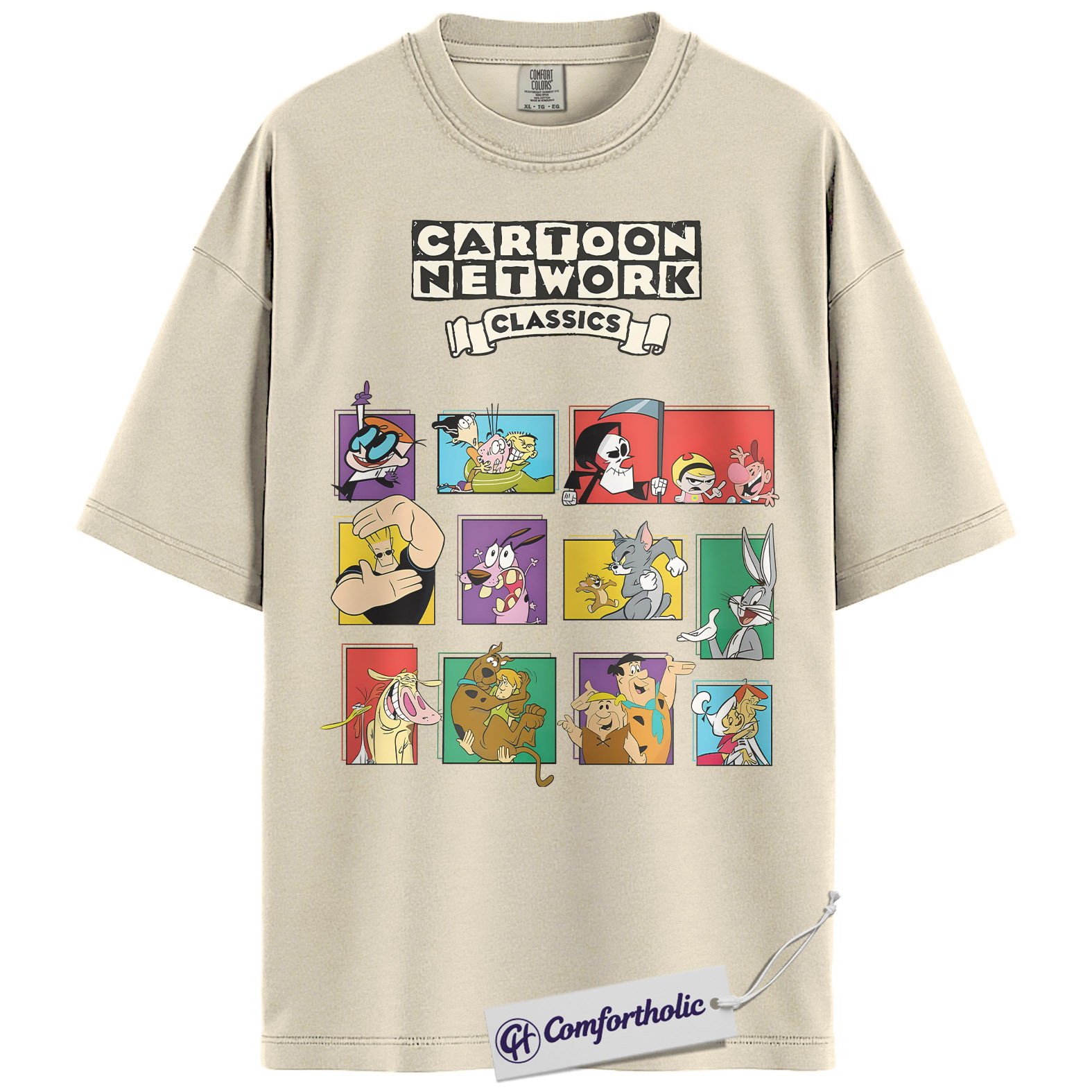 Cartoon Netword 90's Shirt, Anime Graphic Tee, Comfort Colors Shirt