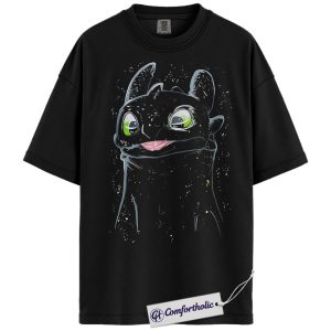 Toothless Shirt, How to Train Your Dragon Shirt, Anime Graphic Tee, Comfort Colors Shirt