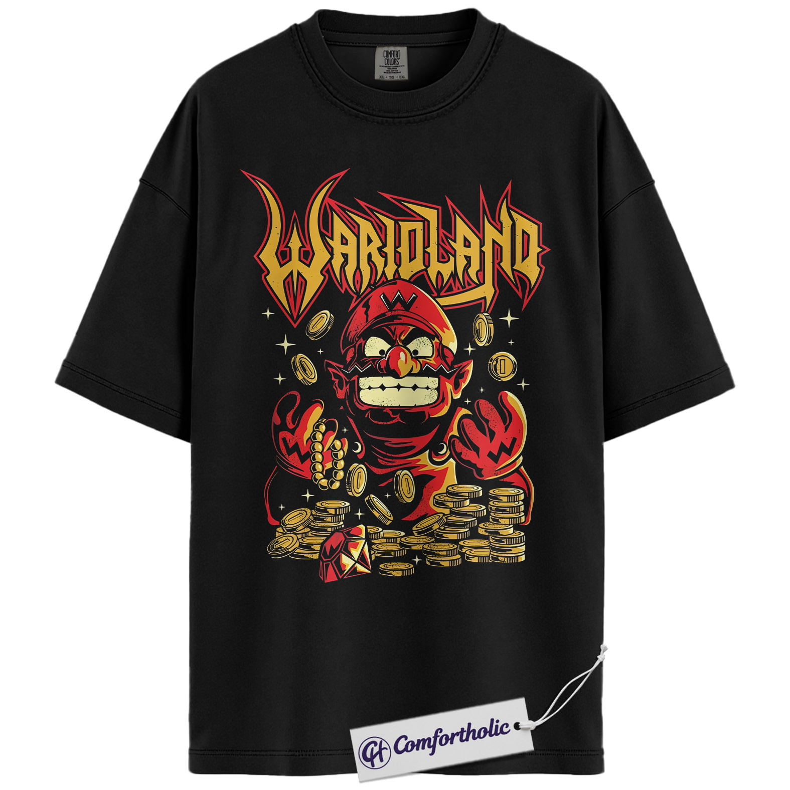 Wario Land: Super Mario Shirt, Game Graphic Tee, Comfort Colors Shirt