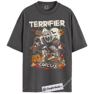 Alternative view of Terrifier Shirt, Halloween Shirt, Horror Shirt, Movie Graphic Tee, Comfort Colors Shirt