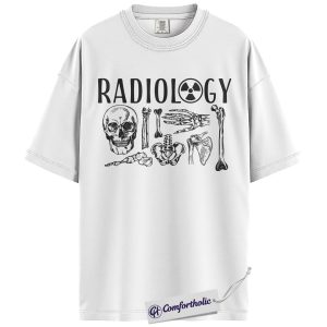 Alternative view of Radiology Tech Shirt, Vintage X Ray Skeleton Graphic Tee, Funny Rad Tech T-Shirt, Gift for X Ray Technologist & Students, Comfort Colors Shirt