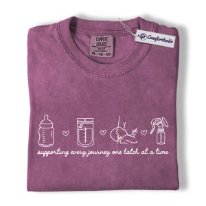 Lactation Consultant Shirt, Minimal Line Art Breastfeeding Graphic Tee, IBCLC Nurse Support T-Shirt, Gift for Nurses & New Moms, Comfort Colors Shirt