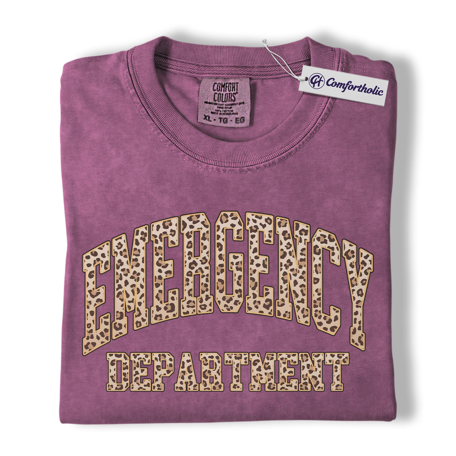 Emergency Department Shirt, Leopard Print Graphic Tee, ER Nurse T-Shirt, Gift for Nurses & Healthcare Workers, Comfort Colors Shirt - Image 16