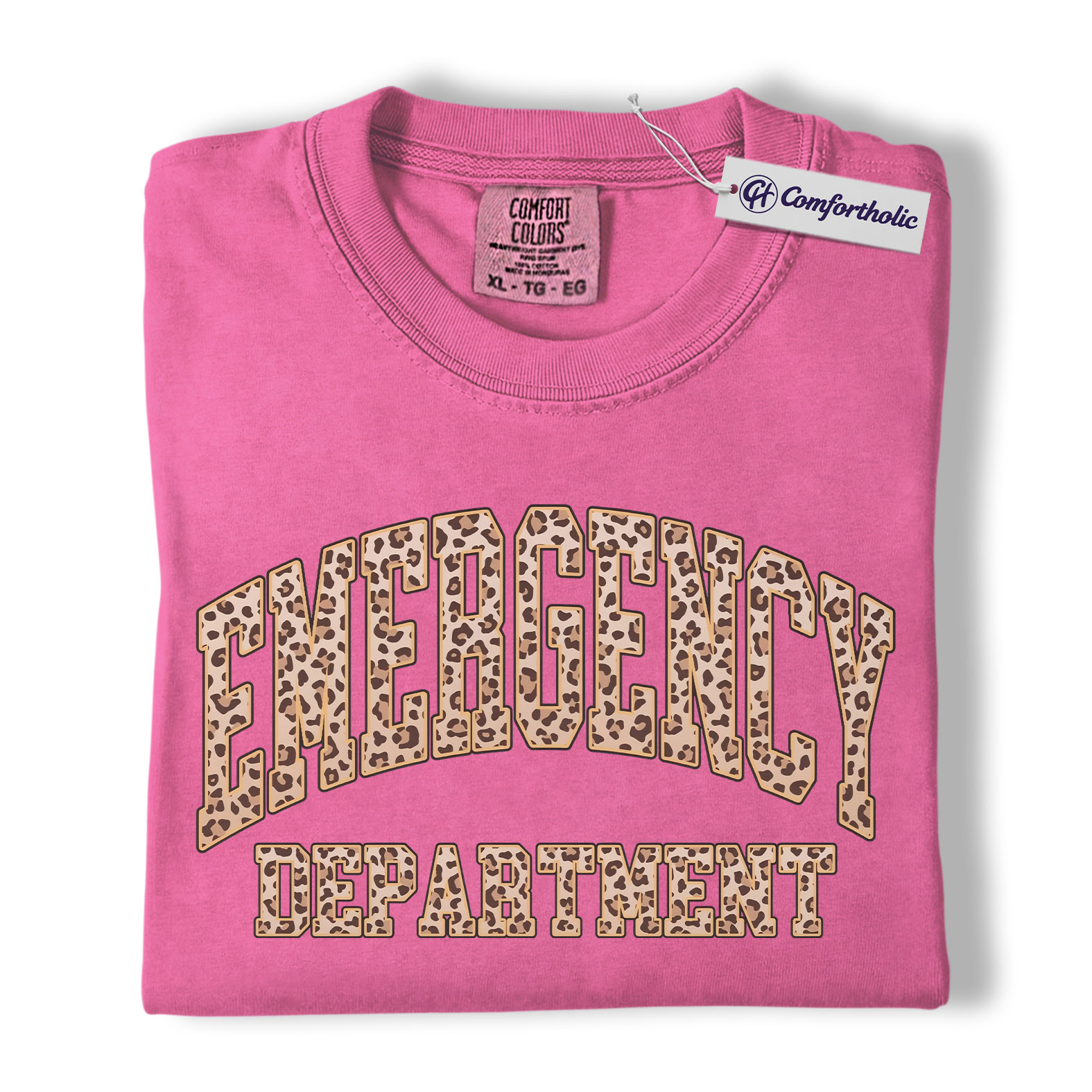 Emergency Department Shirt, Leopard Print Graphic Tee, ER Nurse T-Shirt, Gift for Nurses & Healthcare Workers, Comfort Colors Shirt - Image 17