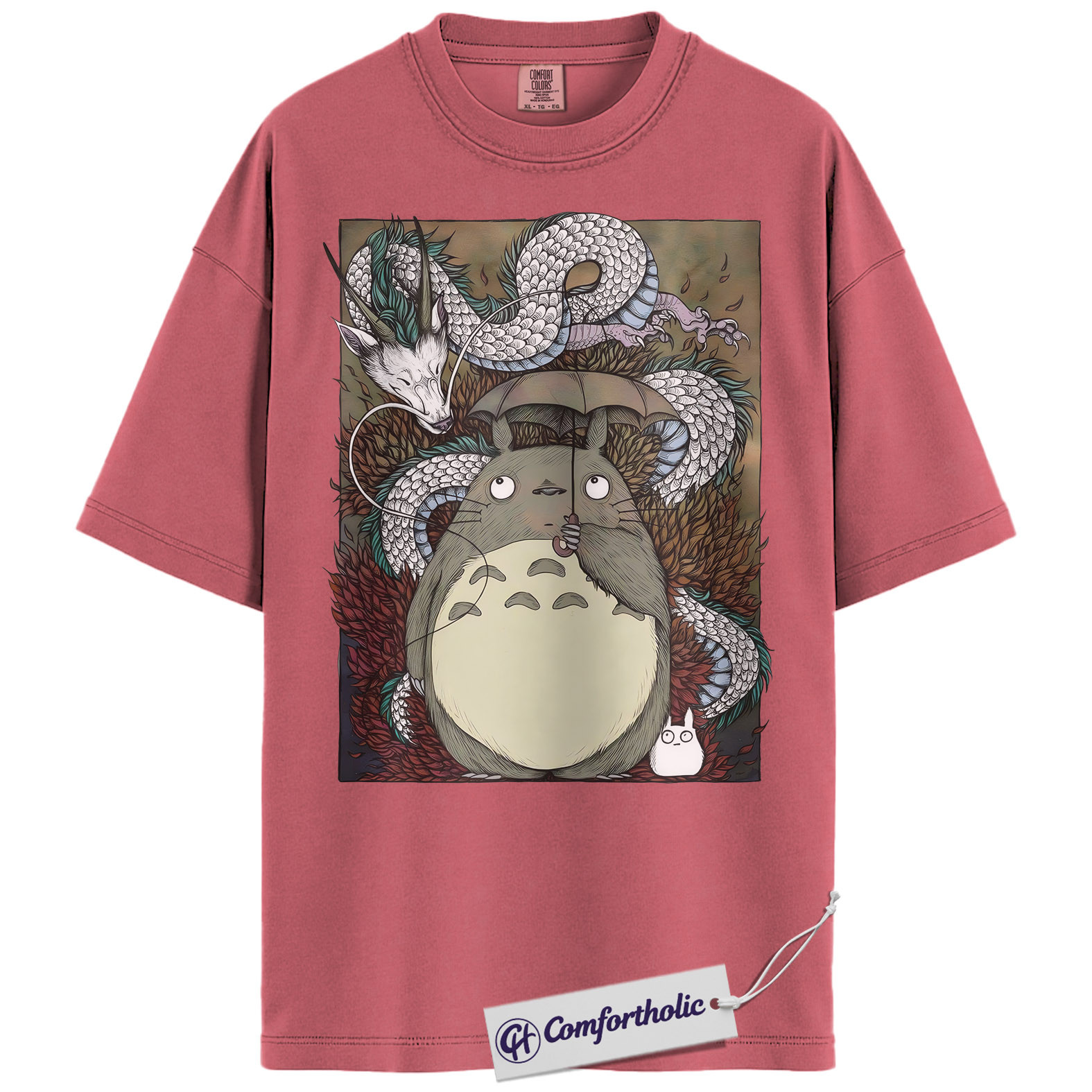 Haku Shirt, Spirited Away Shirt, My Neighbor Totoro Shirt, Studio Ghibli Shirt, Anime Graphic Tee, Comfort Colors Shirt - Image 9