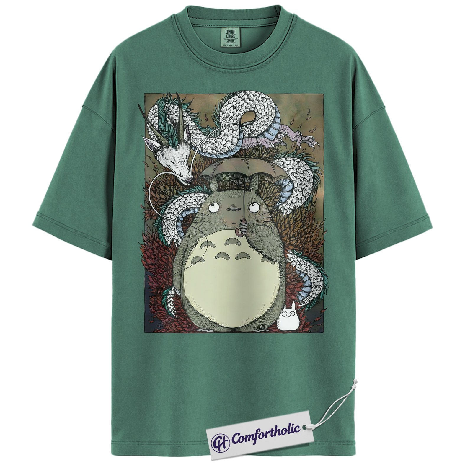 Haku Shirt, Spirited Away Shirt, My Neighbor Totoro Shirt, Studio Ghibli Shirt, Anime Graphic Tee, Comfort Colors Shirt - Image 10