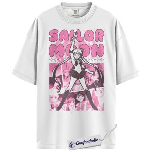 Alternative view of Usagi Tsukino Shirt, Sailor Moon Shirt, Anime Graphic Tee, Comfort Colors Shirt