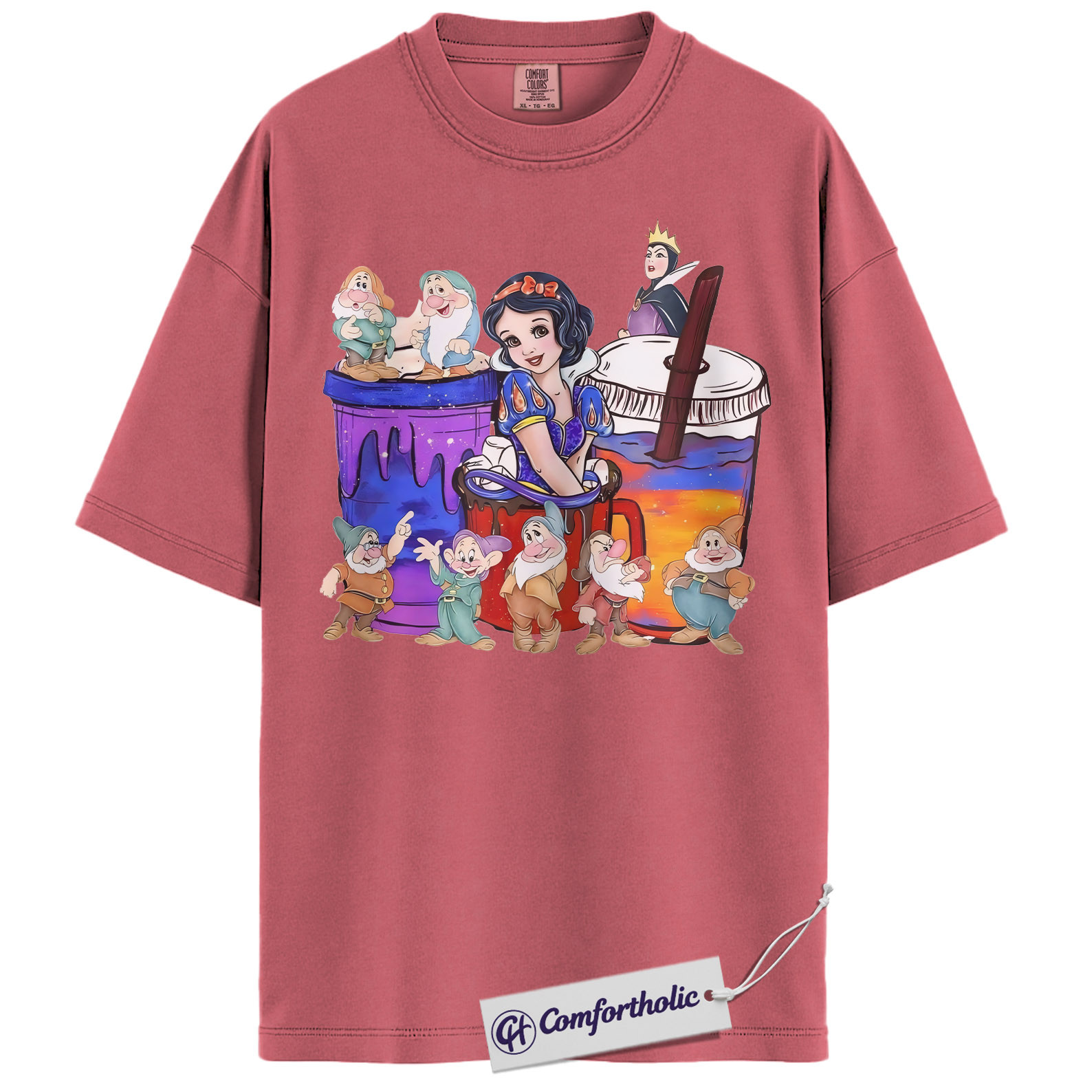 Snow White and the Seven Dwarfs Shirt, Anime Graphic Tee, Comfort Colors Shirt - Image 10