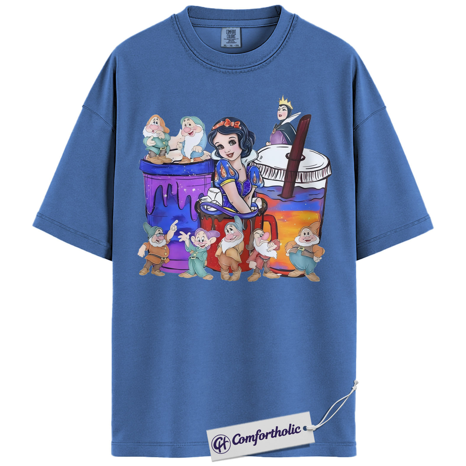Snow White and the Seven Dwarfs Shirt, Anime Graphic Tee, Comfort Colors Shirt - Image 13