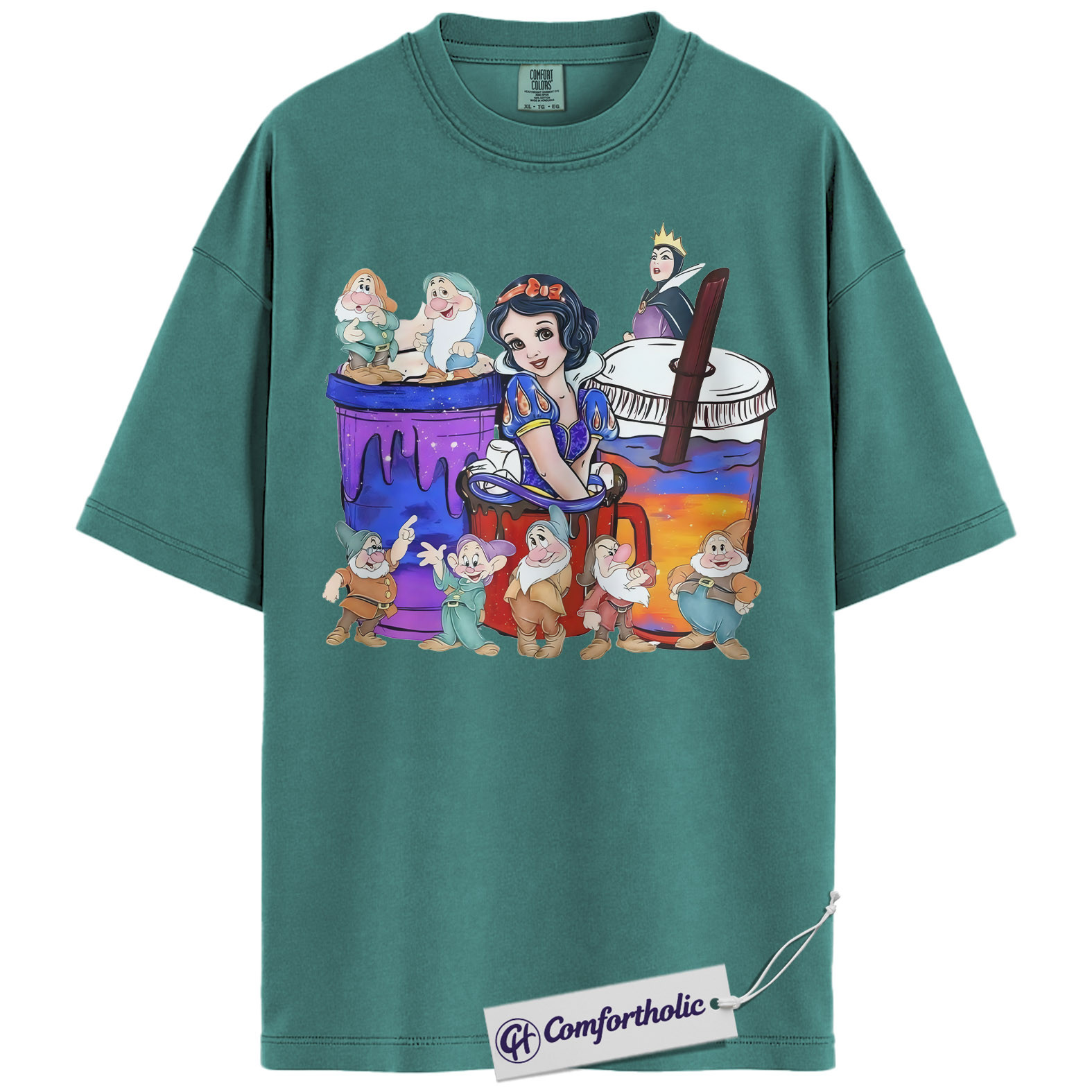 Snow White and the Seven Dwarfs Shirt, Anime Graphic Tee, Comfort Colors Shirt - Image 14