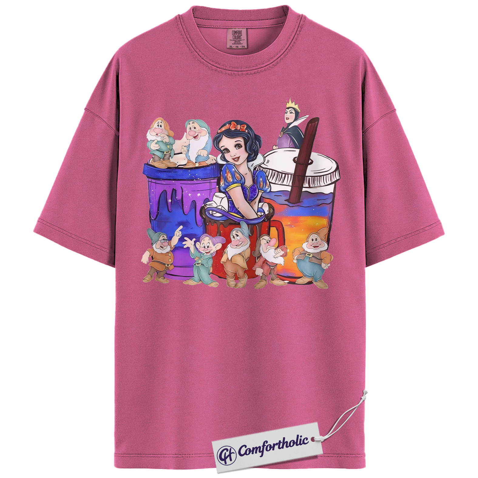 Snow White and the Seven Dwarfs Shirt, Anime Graphic Tee, Comfort Colors Shirt - Image 17