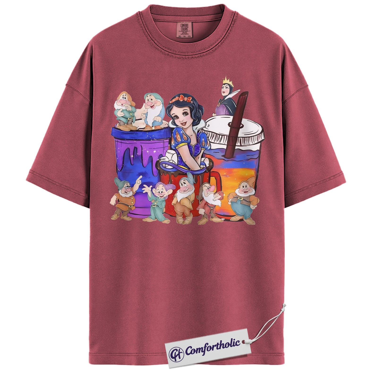 Snow White and the Seven Dwarfs Shirt, Anime Graphic Tee, Comfort Colors Shirt - Image 19