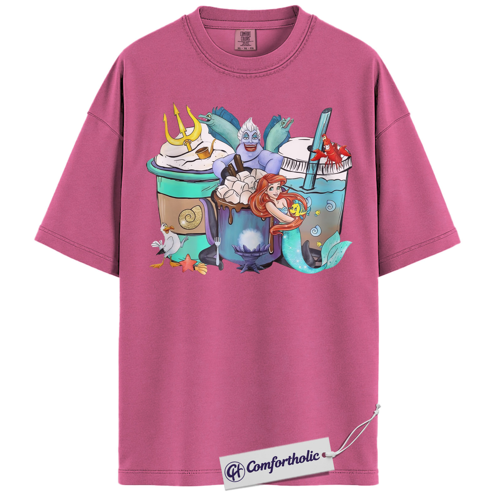 The Little Mermaid Shirt, Anime Graphic Tee, Comfort Colors Shirt - Image 16