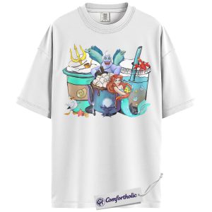 Alternative view of The Little Mermaid Shirt, Anime Graphic Tee, Comfort Colors Shirt