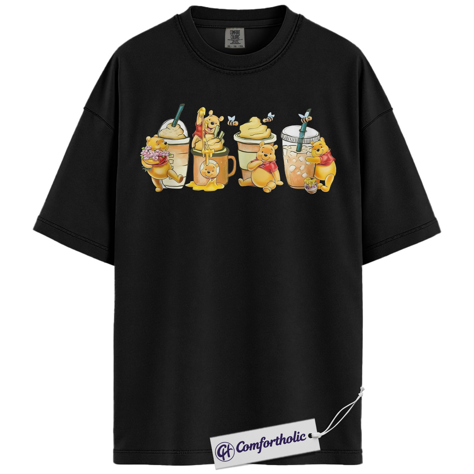 Winnie the Pooh Shirt, Anime Graphic Tee, Comfort Colors Shirt - Image 4