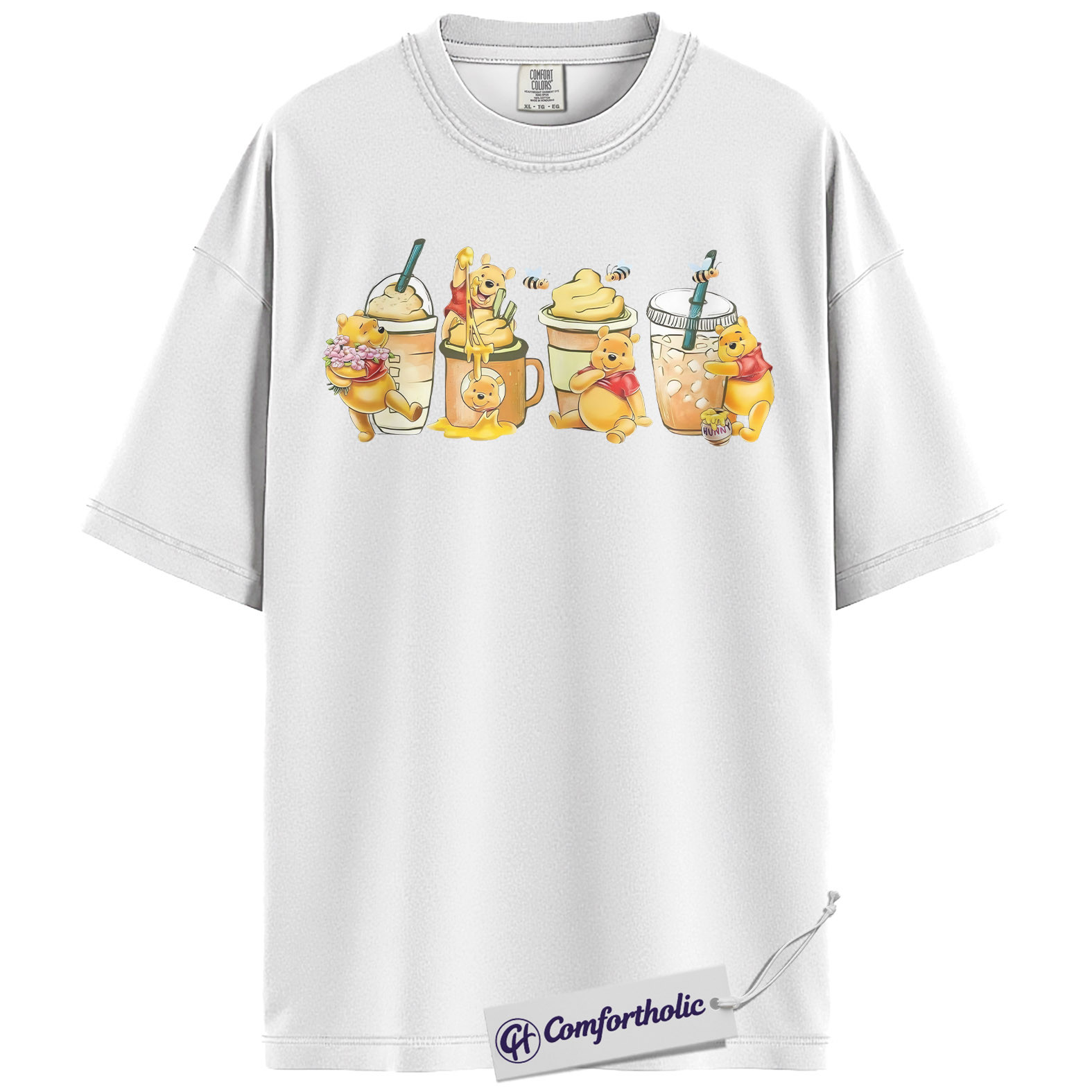 Winnie the Pooh Shirt, Anime Graphic Tee, Comfort Colors Shirt - Image 3