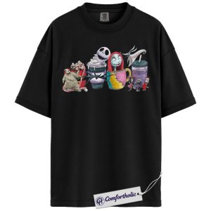 Alternative view of The Nightmare Before Christmas Shirt, Anime Graphic Tee, Comfort Colors Shirt
