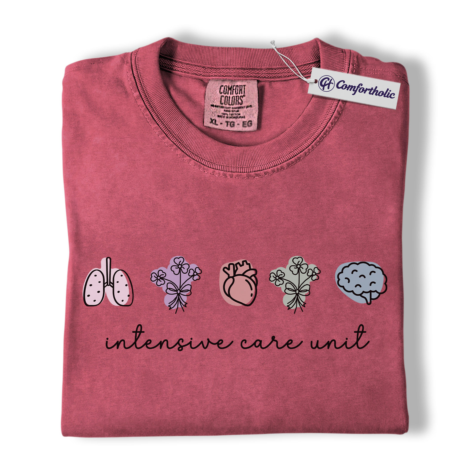 ICU Nurse Shirt, Minimalist Medical Icons Graphic Tee, Intensive Care Unit RN T-Shirt, Gift for ICU Nurses & Critical Care Staff, Comfort Colors Shirt - Image 18