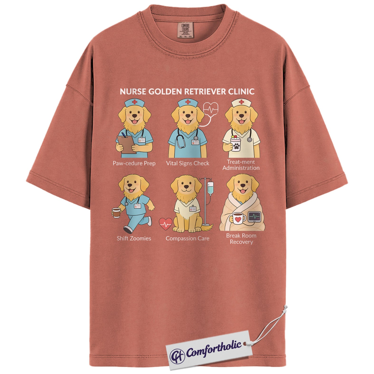 ICU Nurse Shirt, Minimalist Medical Icons Graphic Tee, Intensive Care Unit RN T-Shirt, Gift for ICU Nurses & Critical Care Staff, Comfort Colors Shirt - Image 7