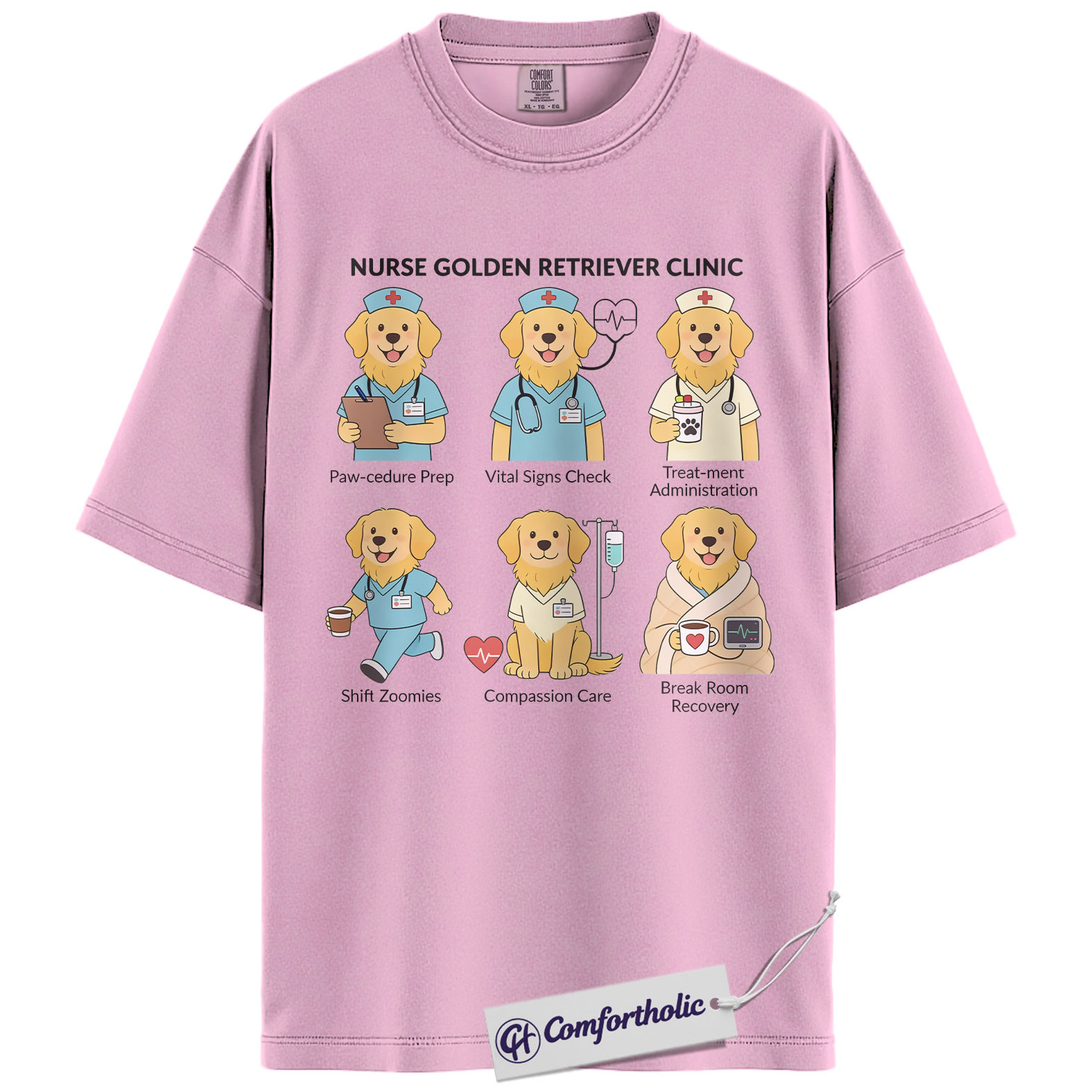 ICU Nurse Shirt, Minimalist Medical Icons Graphic Tee, Intensive Care Unit RN T-Shirt, Gift for ICU Nurses & Critical Care Staff, Comfort Colors Shirt - Image 8