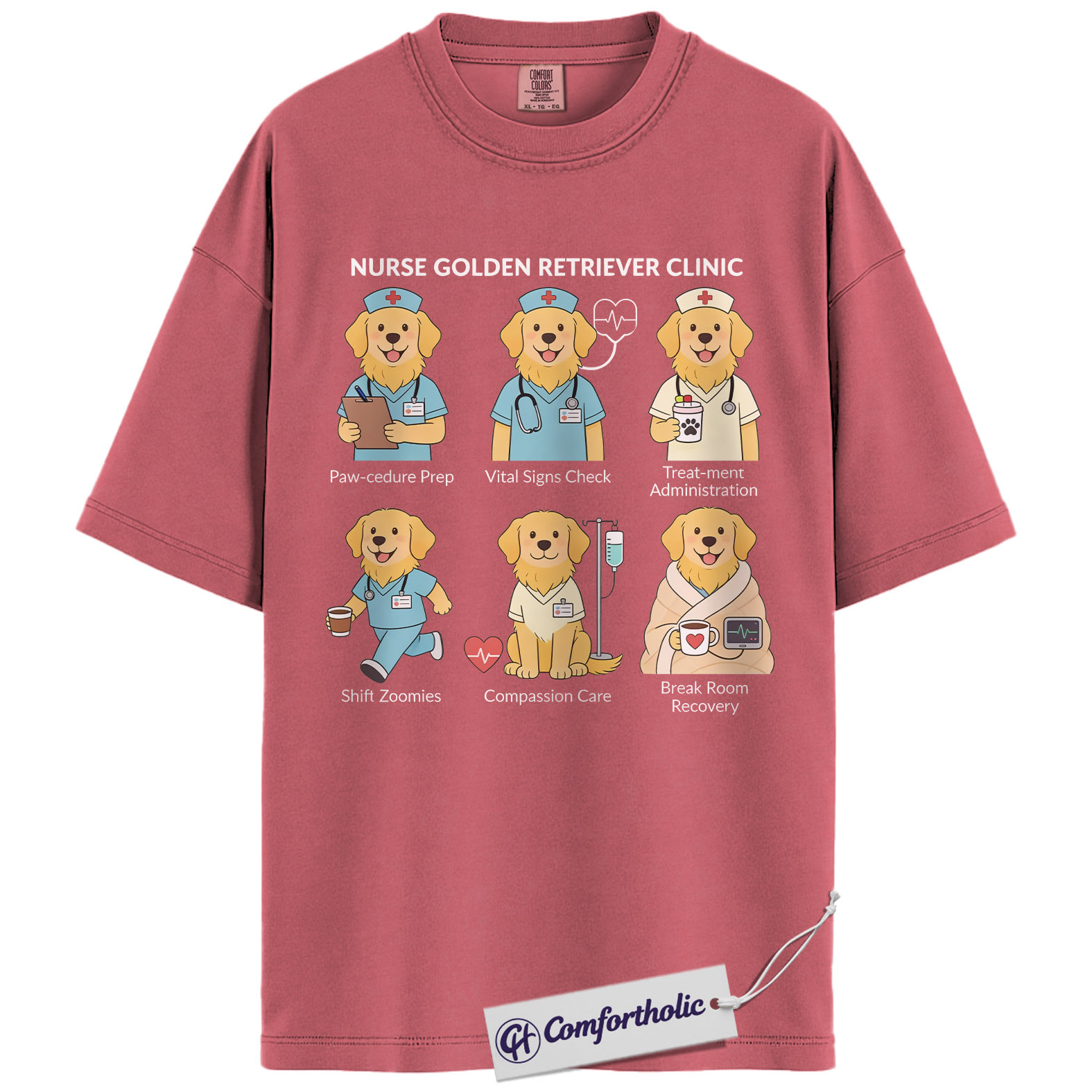 ICU Nurse Shirt, Minimalist Medical Icons Graphic Tee, Intensive Care Unit RN T-Shirt, Gift for ICU Nurses & Critical Care Staff, Comfort Colors Shirt - Image 9