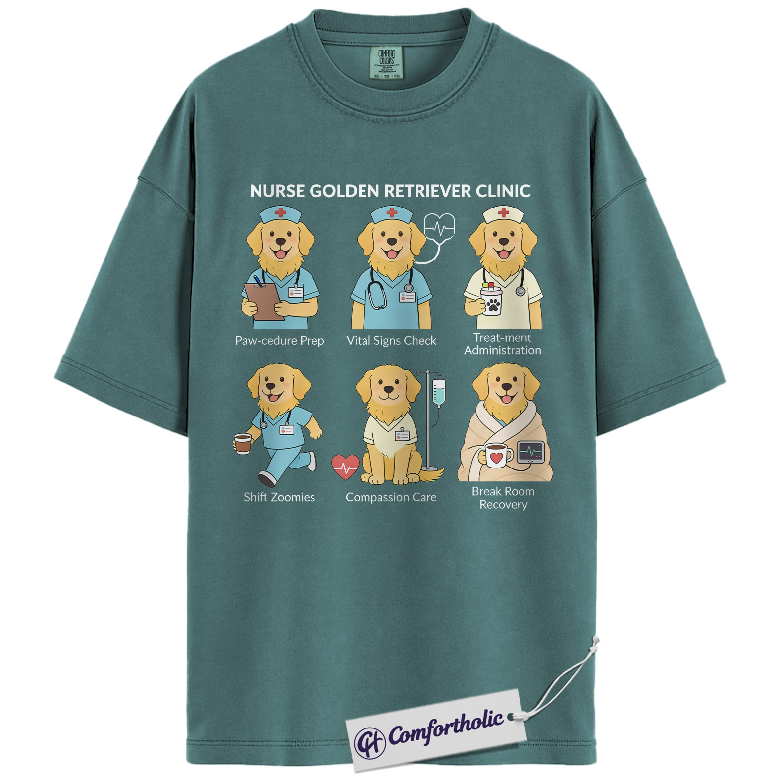 ICU Nurse Shirt, Minimalist Medical Icons Graphic Tee, Intensive Care Unit RN T-Shirt, Gift for ICU Nurses & Critical Care Staff, Comfort Colors Shirt - Image 11