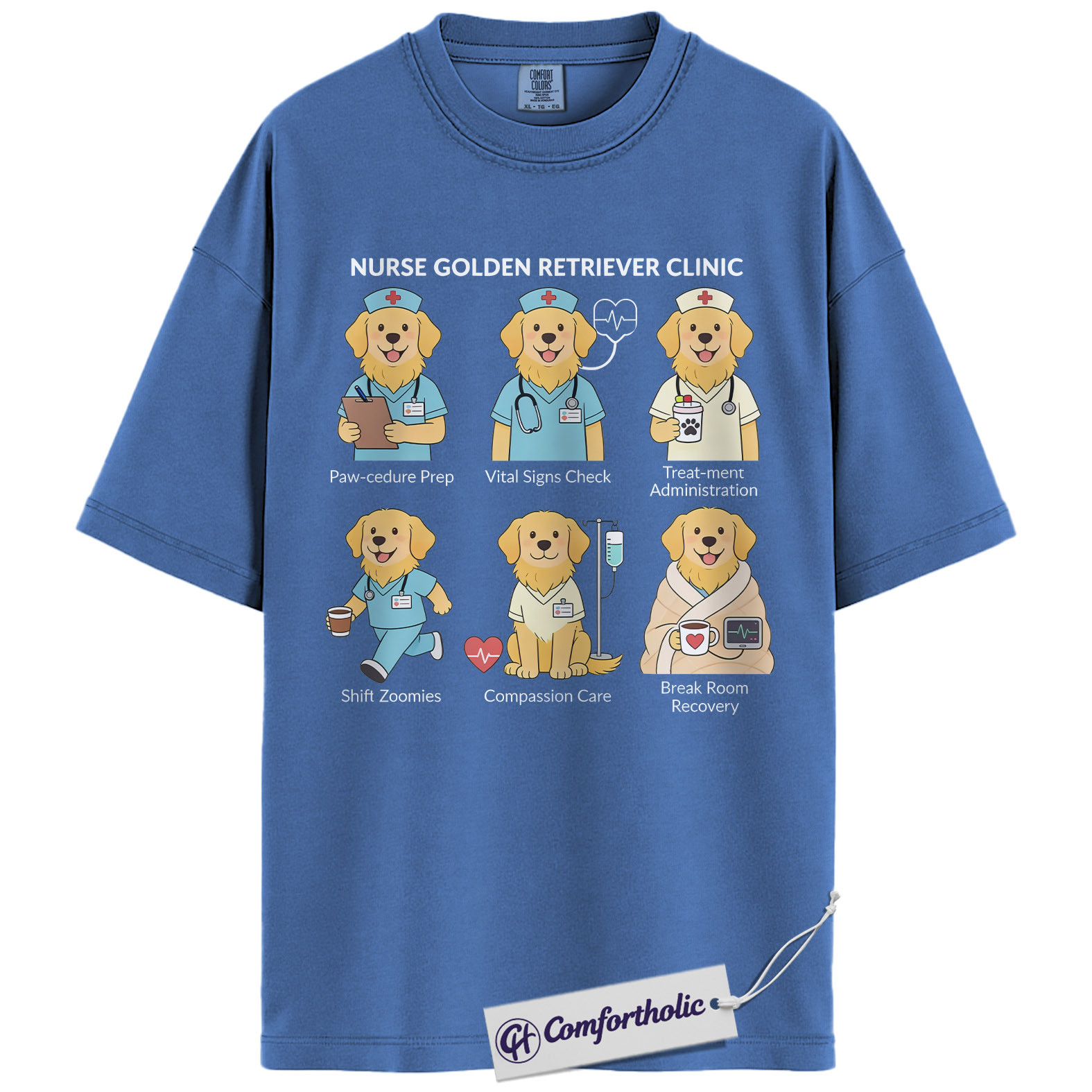 ICU Nurse Shirt, Minimalist Medical Icons Graphic Tee, Intensive Care Unit RN T-Shirt, Gift for ICU Nurses & Critical Care Staff, Comfort Colors Shirt - Image 12