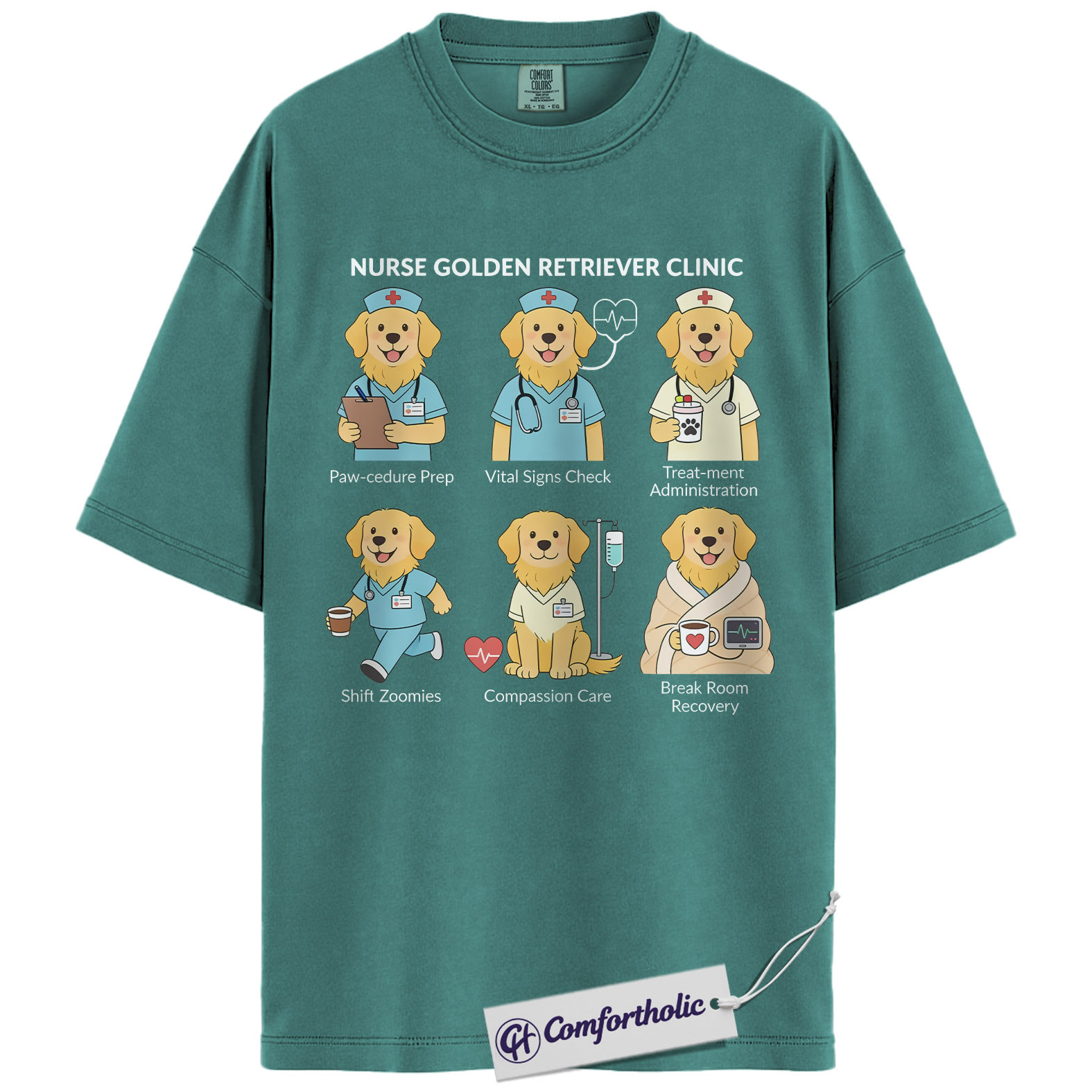 ICU Nurse Shirt, Minimalist Medical Icons Graphic Tee, Intensive Care Unit RN T-Shirt, Gift for ICU Nurses & Critical Care Staff, Comfort Colors Shirt - Image 13