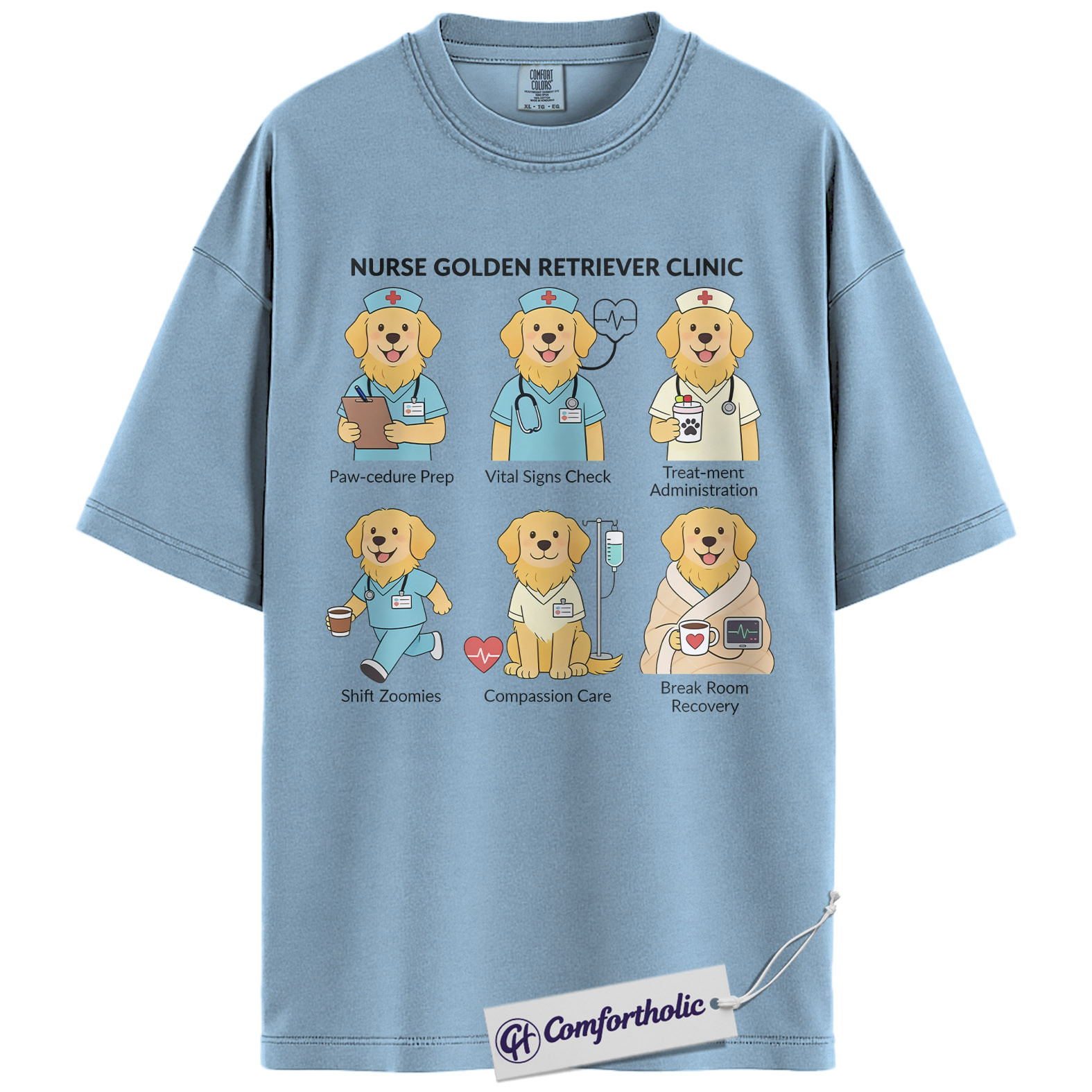 ICU Nurse Shirt, Minimalist Medical Icons Graphic Tee, Intensive Care Unit RN T-Shirt, Gift for ICU Nurses & Critical Care Staff, Comfort Colors Shirt - Image 14