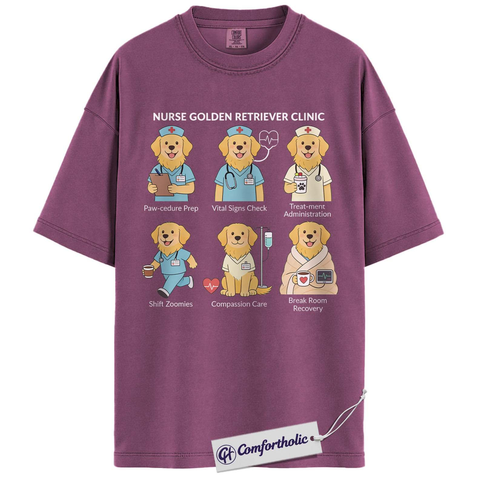 ICU Nurse Shirt, Minimalist Medical Icons Graphic Tee, Intensive Care Unit RN T-Shirt, Gift for ICU Nurses & Critical Care Staff, Comfort Colors Shirt - Image 15