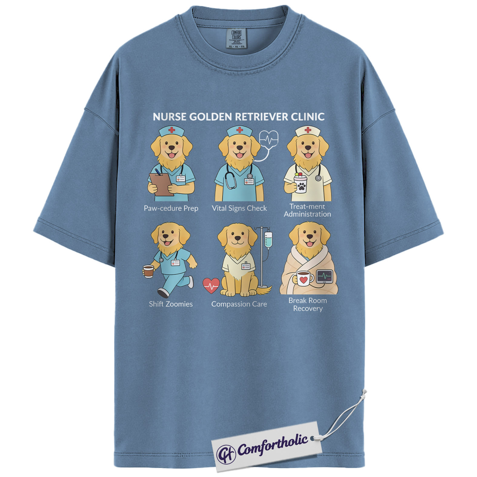 ICU Nurse Shirt, Minimalist Medical Icons Graphic Tee, Intensive Care Unit RN T-Shirt, Gift for ICU Nurses & Critical Care Staff, Comfort Colors Shirt - Image 17