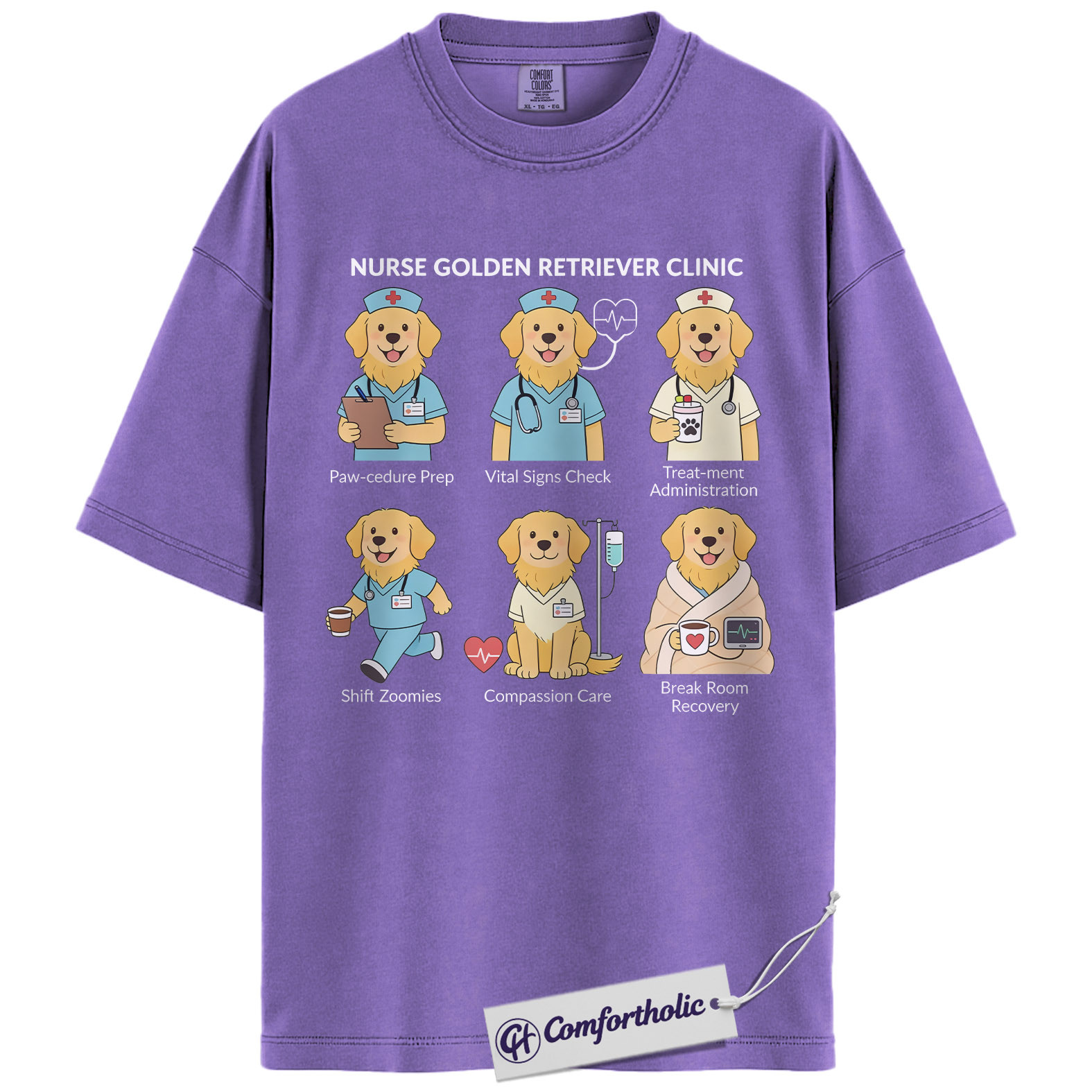 ICU Nurse Shirt, Minimalist Medical Icons Graphic Tee, Intensive Care Unit RN T-Shirt, Gift for ICU Nurses & Critical Care Staff, Comfort Colors Shirt - Image 20