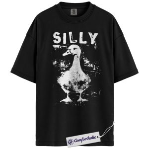 Silly Goose Shirt, Vintage Farm Animal Graphic Tee, Funny Goose Lover T-Shirt, Gift for Animal Lovers, Comfort Colors Shirt