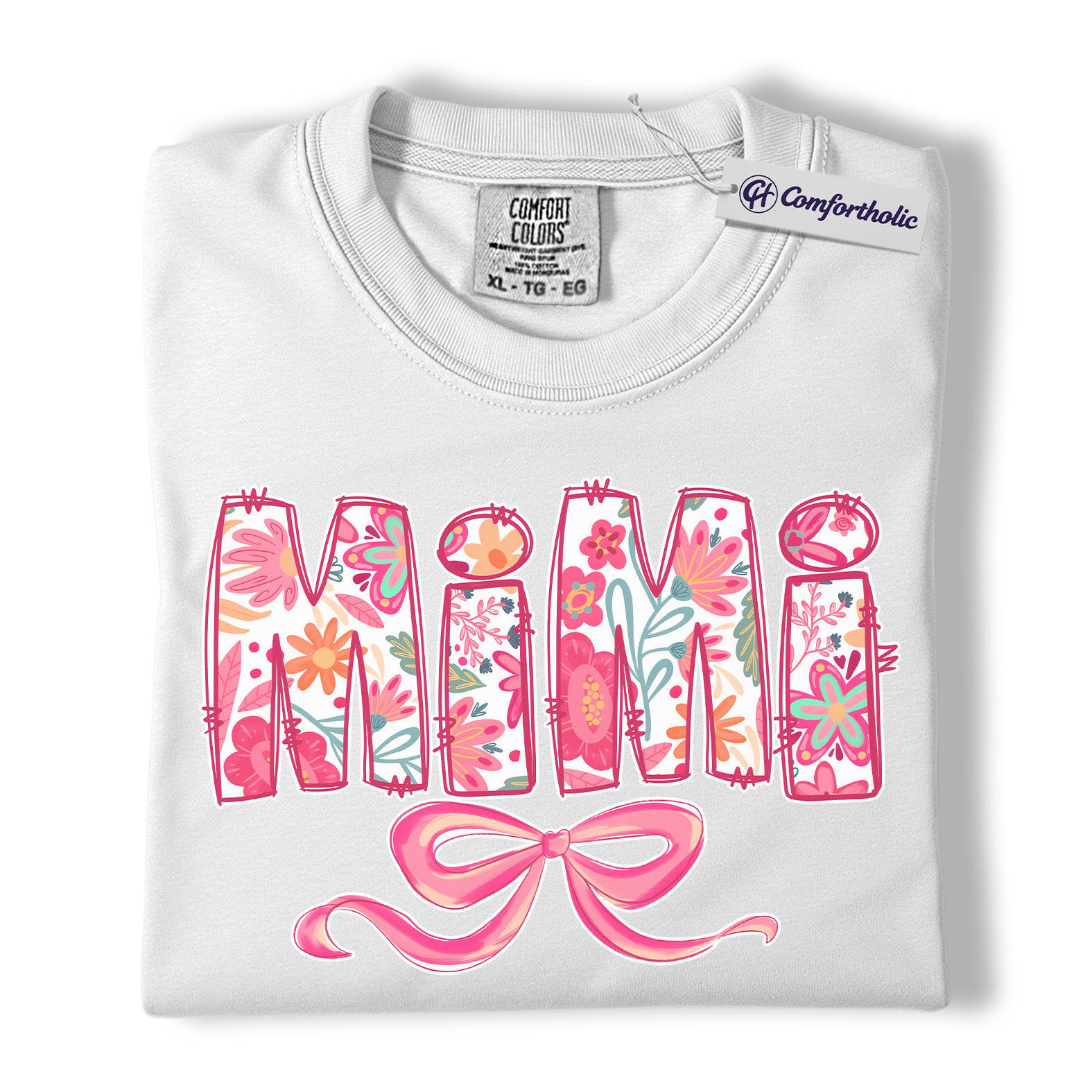 St Patrick’s Day Mama Shirt, Cute Checkered Shamrock Graphic Tee, Lucky Irish Mom T-Shirt, St Paddy’s Day Gift for Mom, Comfort Colors Shirt - Image 2