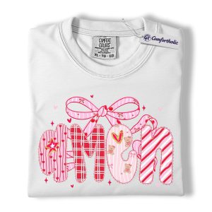 Alternative view of Valentine Amen Shirt, Pink Heart Christian Graphic Tee, Faith Love Jesus T-Shirt, Valentine's Day Gift for Women, Comfort Colors Shirt