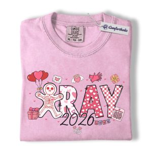 X-Ray Tech 2026 Shirt, Cute Valentine Skeleton Graphic Tee, Radiology Student Graduation T-Shirt, Gift for X Ray Techs & Radiologic Tech Students, Comfort Colors Shirt