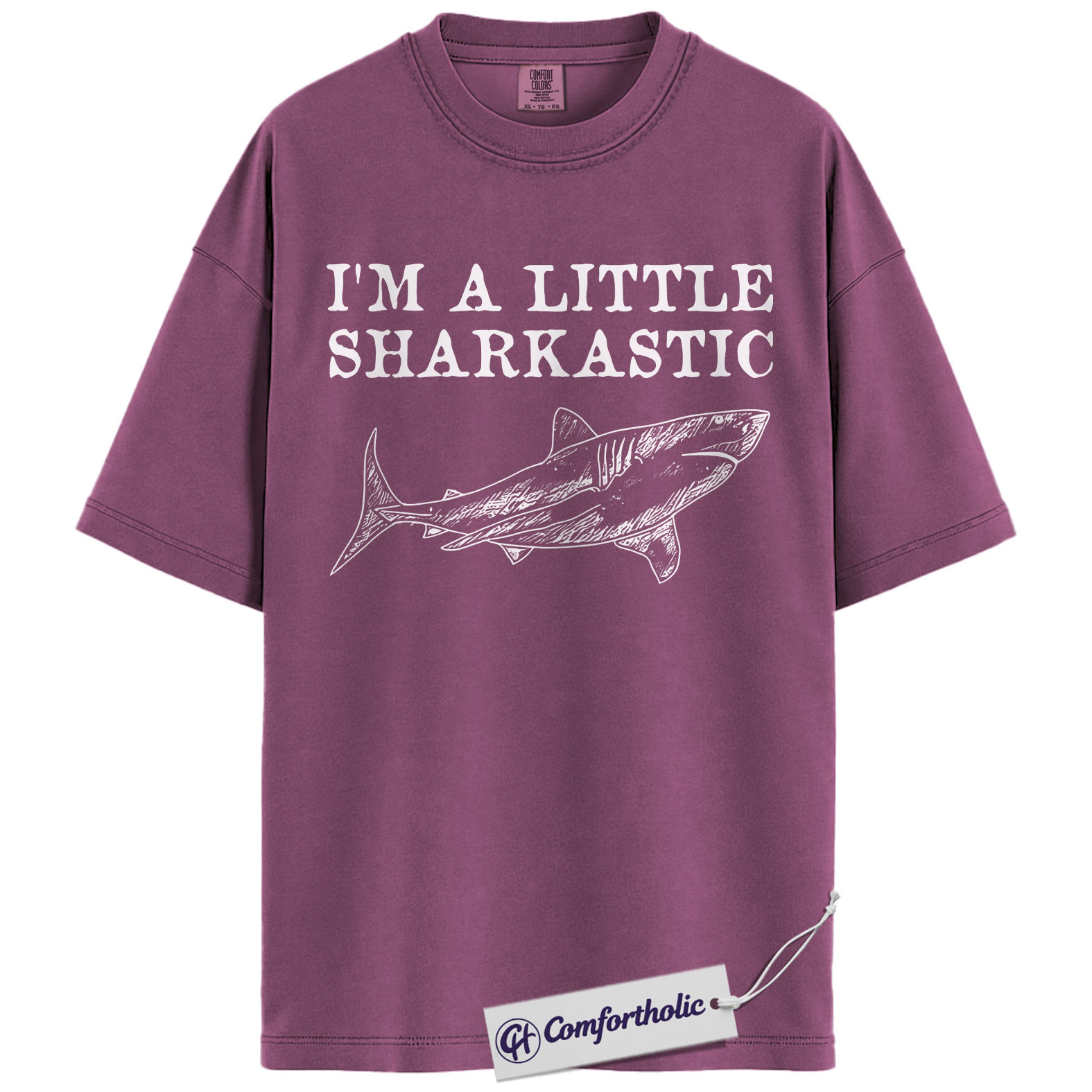 Sharkastic Shirt, Funny Shark Pun Graphic Tee, Shark Lover Ocean T-Shirt, Gift for Sea Animal Lovers, Comfort Colors Shirt - Image 15