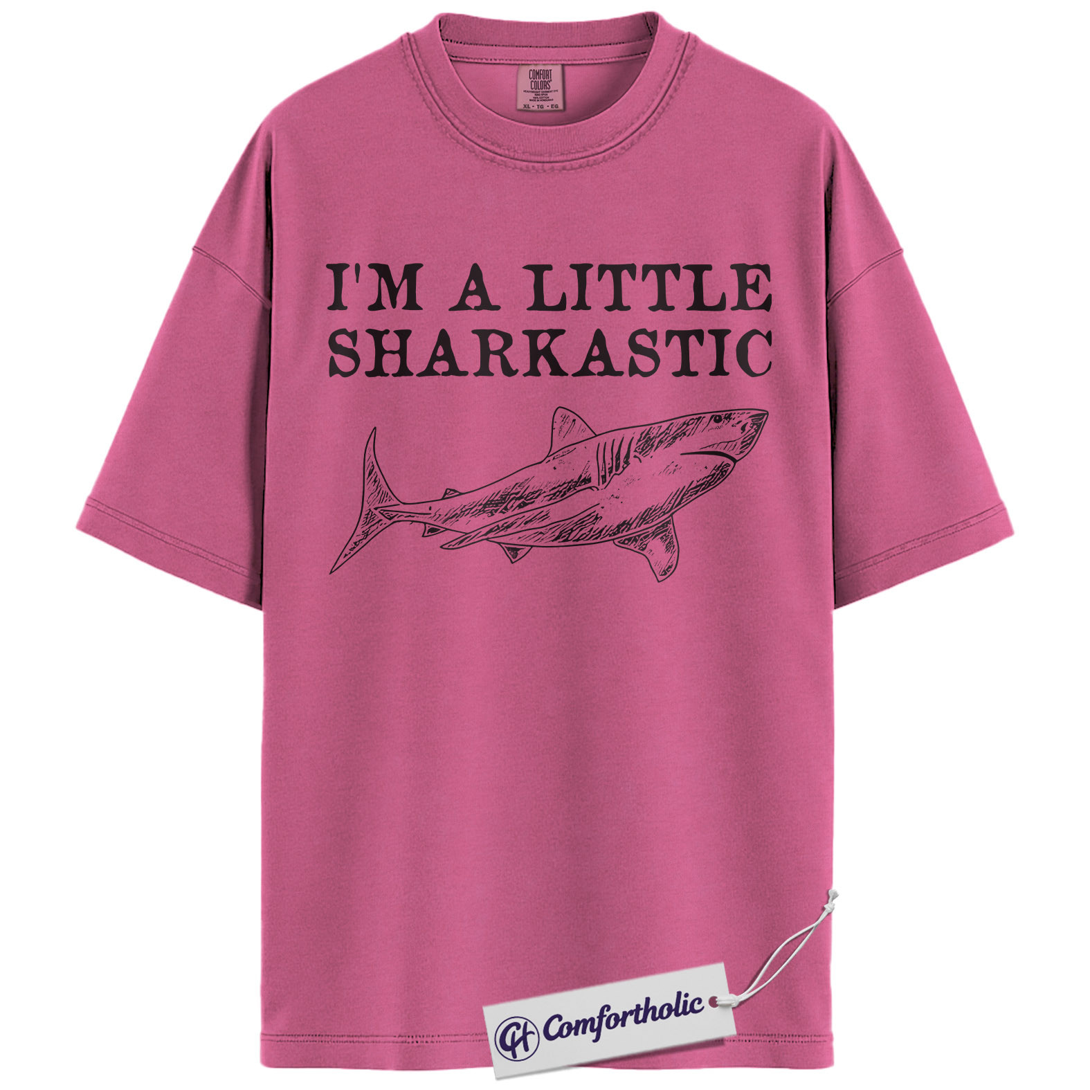 Sharkastic Shirt, Funny Shark Pun Graphic Tee, Shark Lover Ocean T-Shirt, Gift for Sea Animal Lovers, Comfort Colors Shirt - Image 16