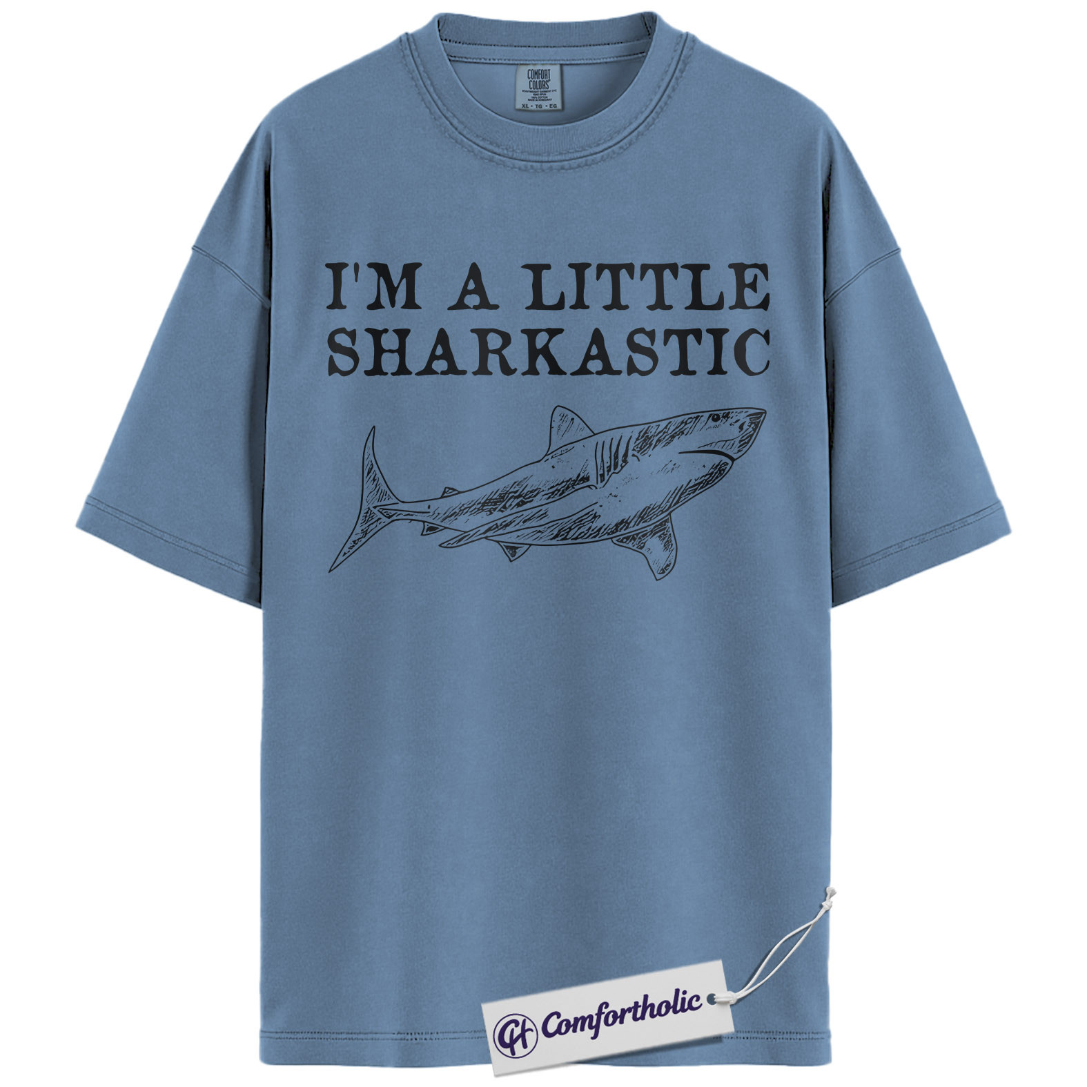 Sharkastic Shirt, Funny Shark Pun Graphic Tee, Shark Lover Ocean T-Shirt, Gift for Sea Animal Lovers, Comfort Colors Shirt - Image 17