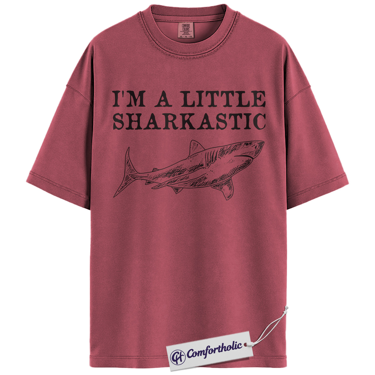 Sharkastic Shirt, Funny Shark Pun Graphic Tee, Shark Lover Ocean T-Shirt, Gift for Sea Animal Lovers, Comfort Colors Shirt - Image 18