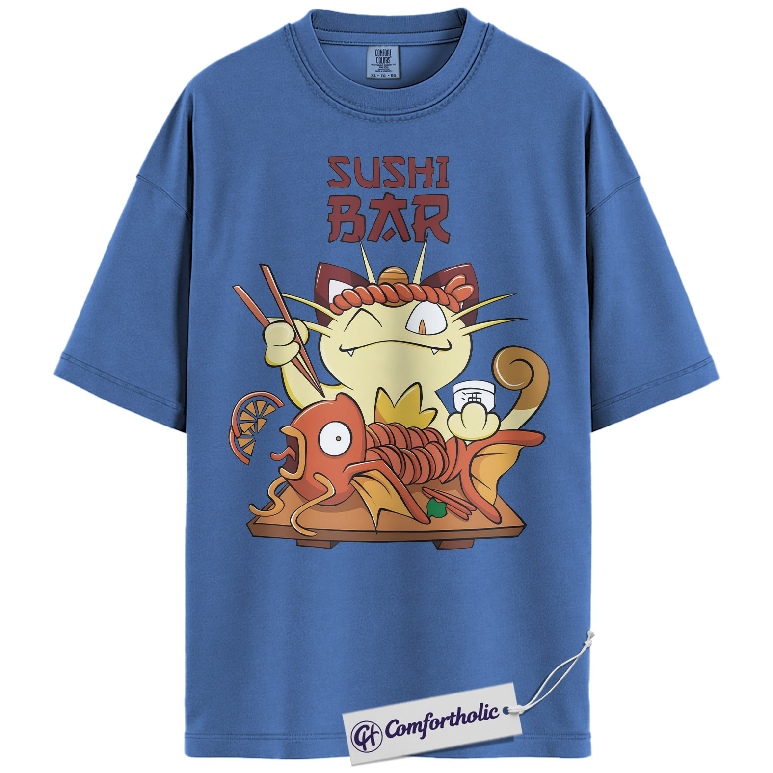 Meowth Shirt, Magikarp Shirt, Pokemon Shirt, PKM Shirt, Anime Graphic Tee, Comfort Colors Shirt - Image 12