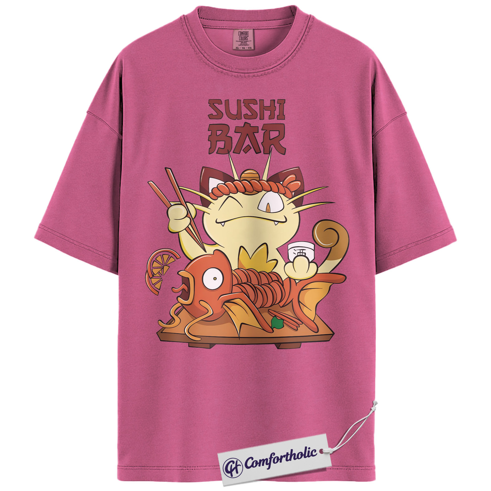 Meowth Shirt, Magikarp Shirt, Pokemon Shirt, PKM Shirt, Anime Graphic Tee, Comfort Colors Shirt - Image 16