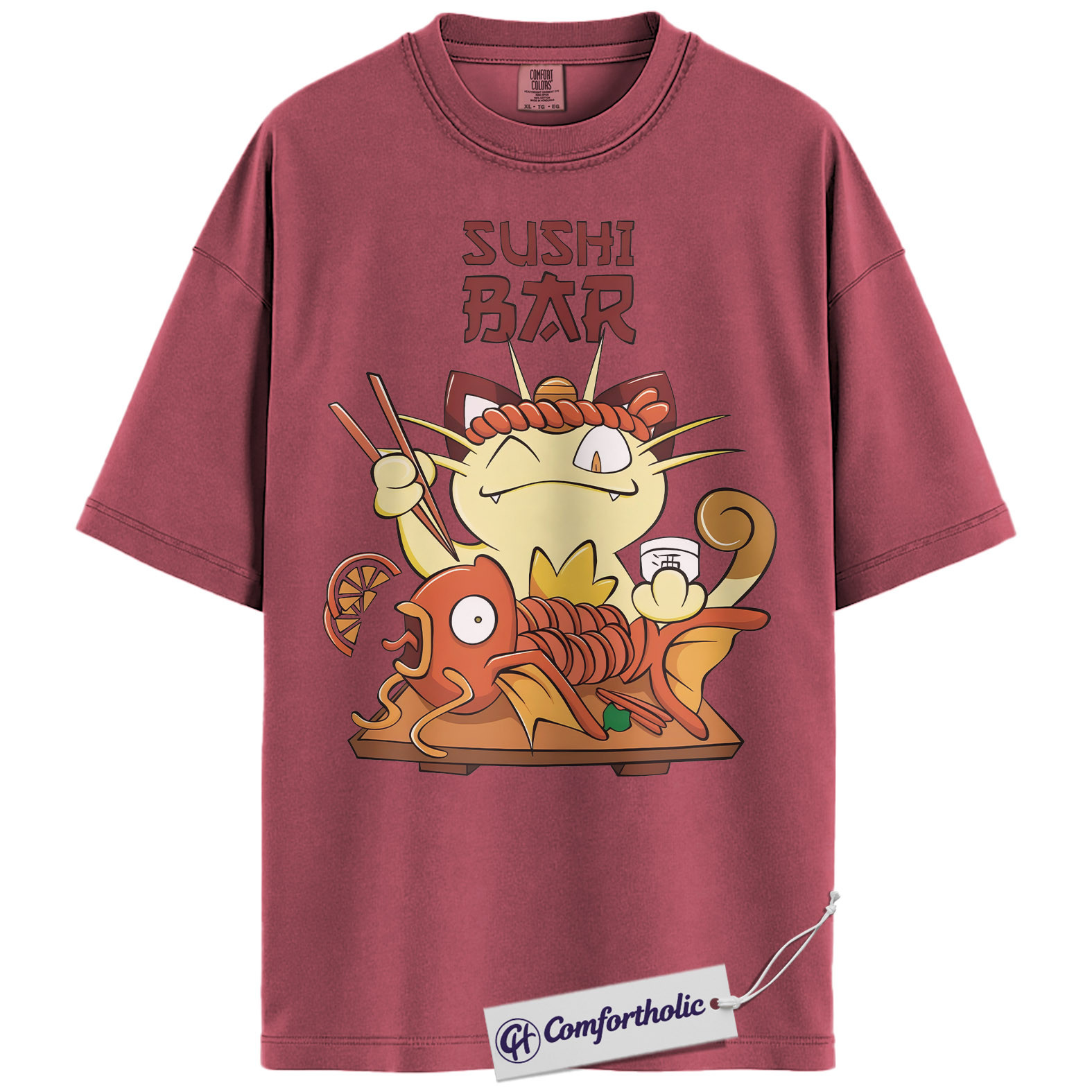 Meowth Shirt, Magikarp Shirt, Pokemon Shirt, PKM Shirt, Anime Graphic Tee, Comfort Colors Shirt - Image 18