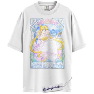 Alternative view of Usagi Tsukino Shirt, Sailor Moon Shirt, Anime Graphic Tee, Comfort Colors Shirt