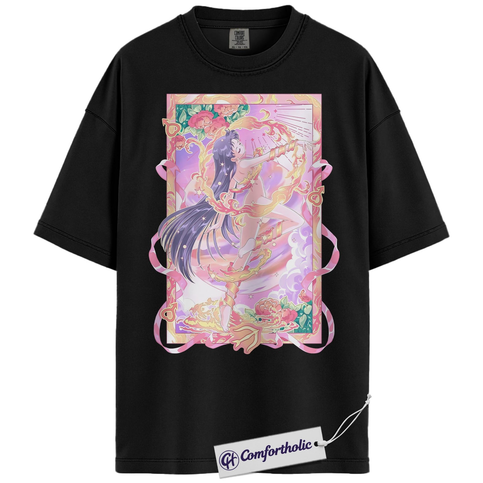 Rei Hino Shirt, Sailor Mars Shirt, Sailor Moon Shirt, Anime Graphic Tee, Comfort Colors Shirt - Image 3