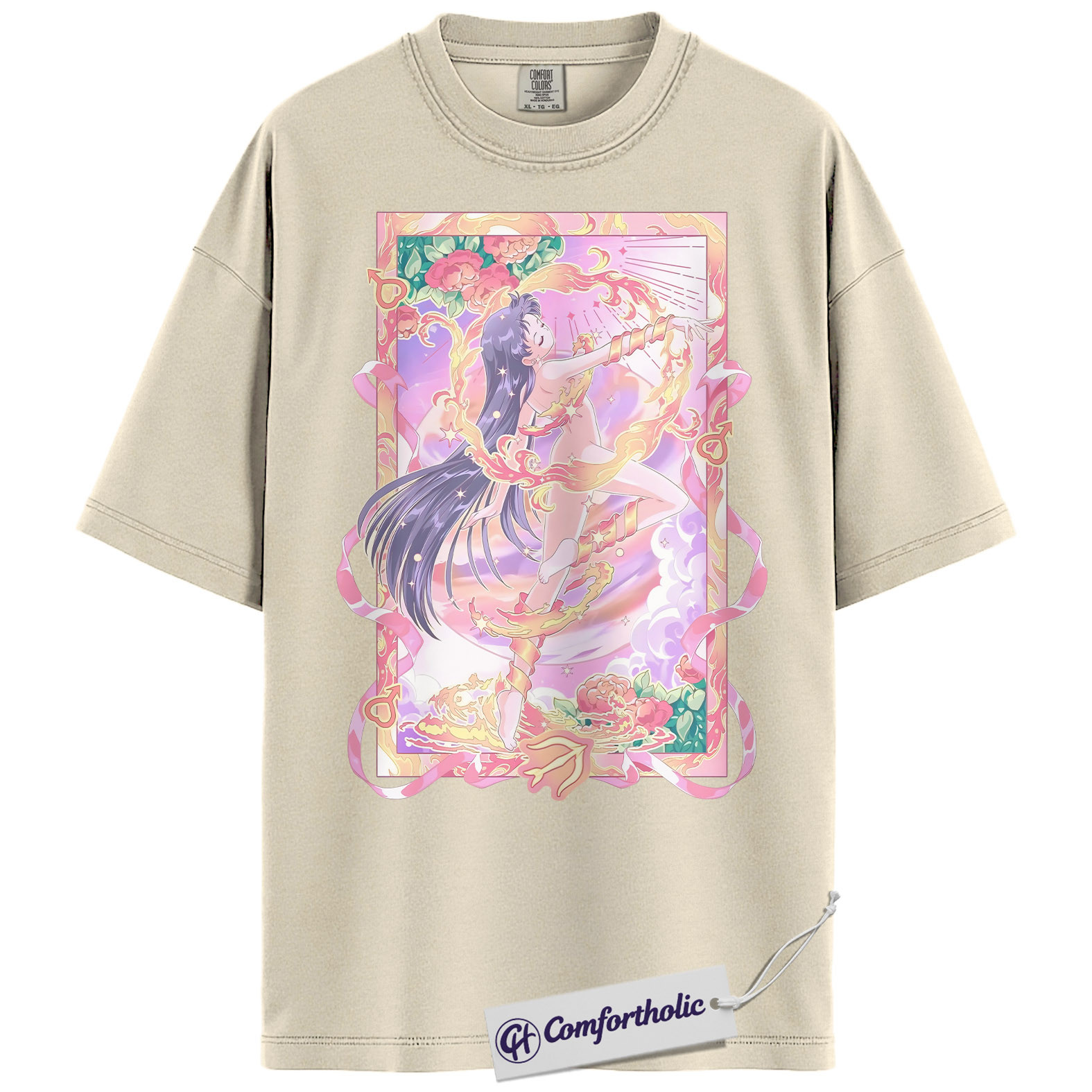 Rei Hino Shirt, Sailor Mars Shirt, Sailor Moon Shirt, Anime Graphic Tee, Comfort Colors Shirt - Image 5