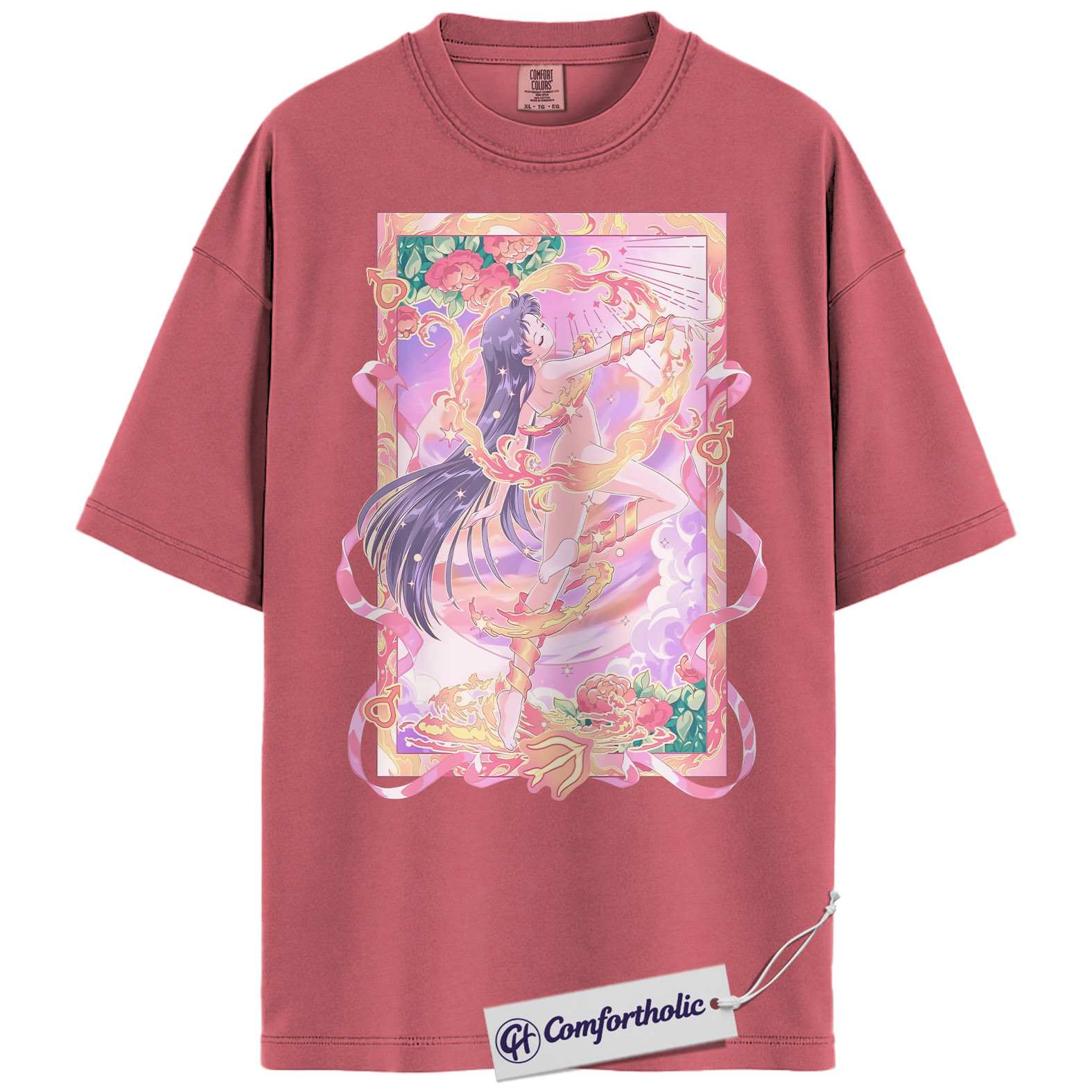 Rei Hino Shirt, Sailor Mars Shirt, Sailor Moon Shirt, Anime Graphic Tee, Comfort Colors Shirt - Image 9