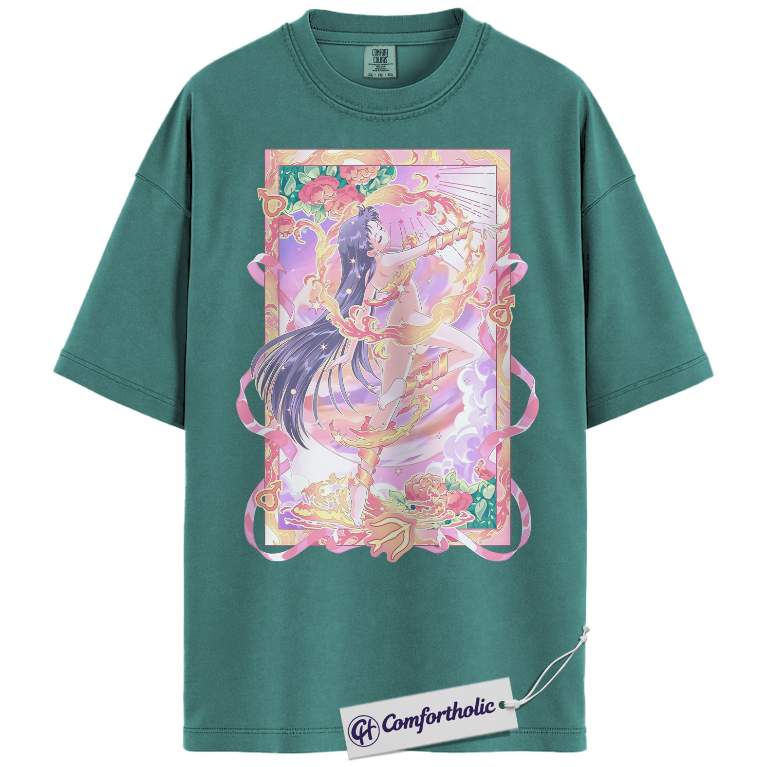 Rei Hino Shirt, Sailor Mars Shirt, Sailor Moon Shirt, Anime Graphic Tee, Comfort Colors Shirt - Image 13